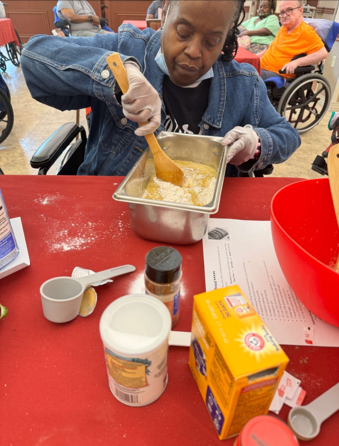 Making Banana Bread with the Residents