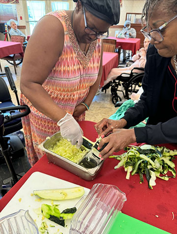 Baking with Residents